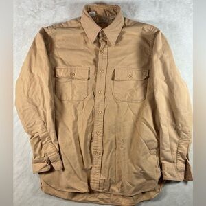 L.L. Bean Size 16 (Men’s Medium) Vintage Made in USA Chanois Cloth Workshirt VTG